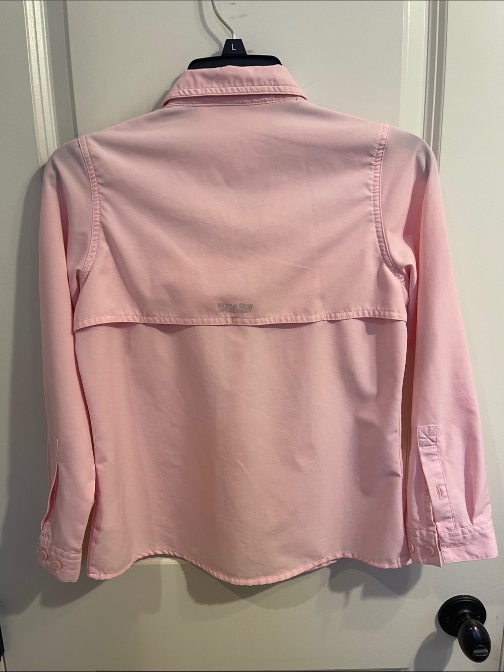 Girls' Light Pink Button-Front Shirt by Bass Pro Shop - Picture 4 of 8